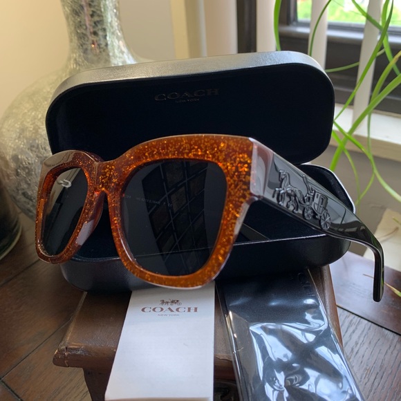 Coach Accessories - SOLD⛔️Authentic Coach 56 Oversized Square glitter